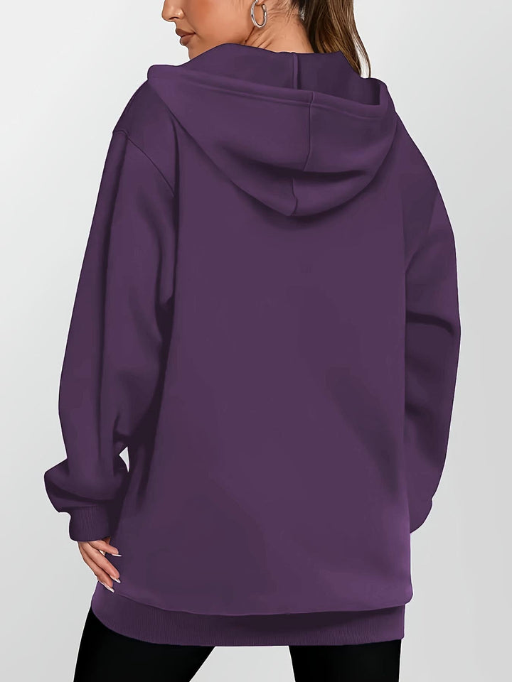 Sabina | Longline Zip-Up Hoodie