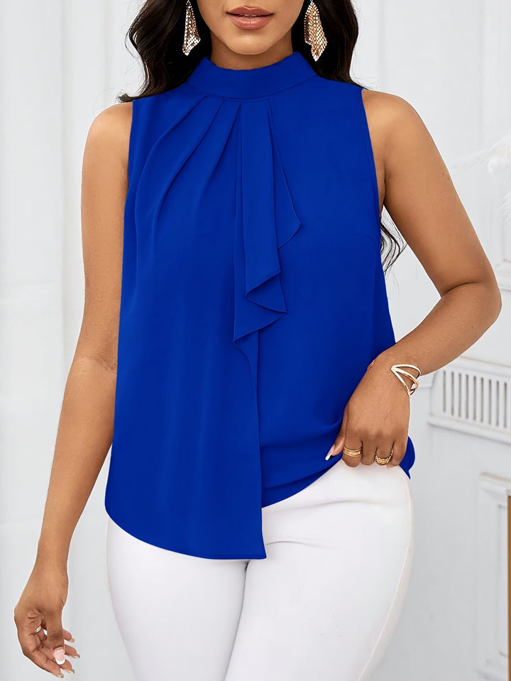 Nadia | Bow-Neck Sleeveless Top