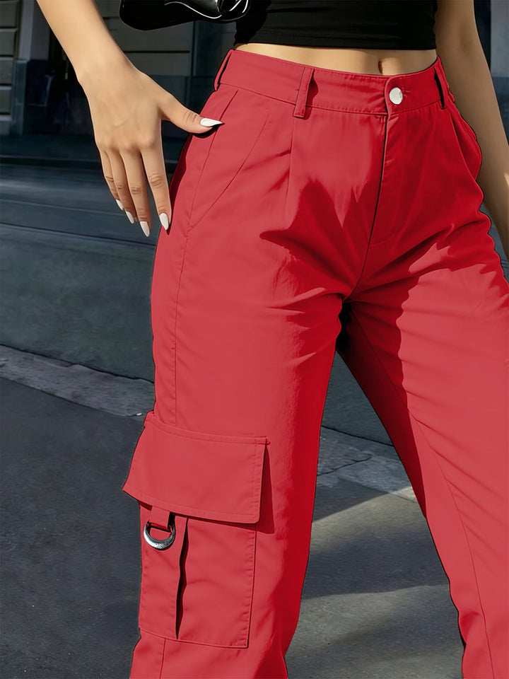 Delaney | High-Waisted Wide-Leg Cargo Pants