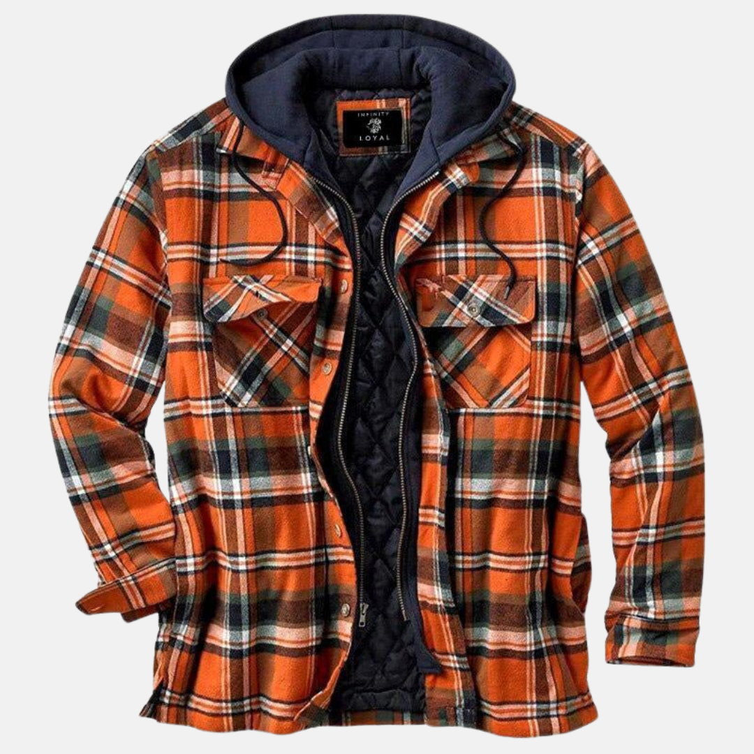 Rowan | Rugged Hooded Plaid Jacket