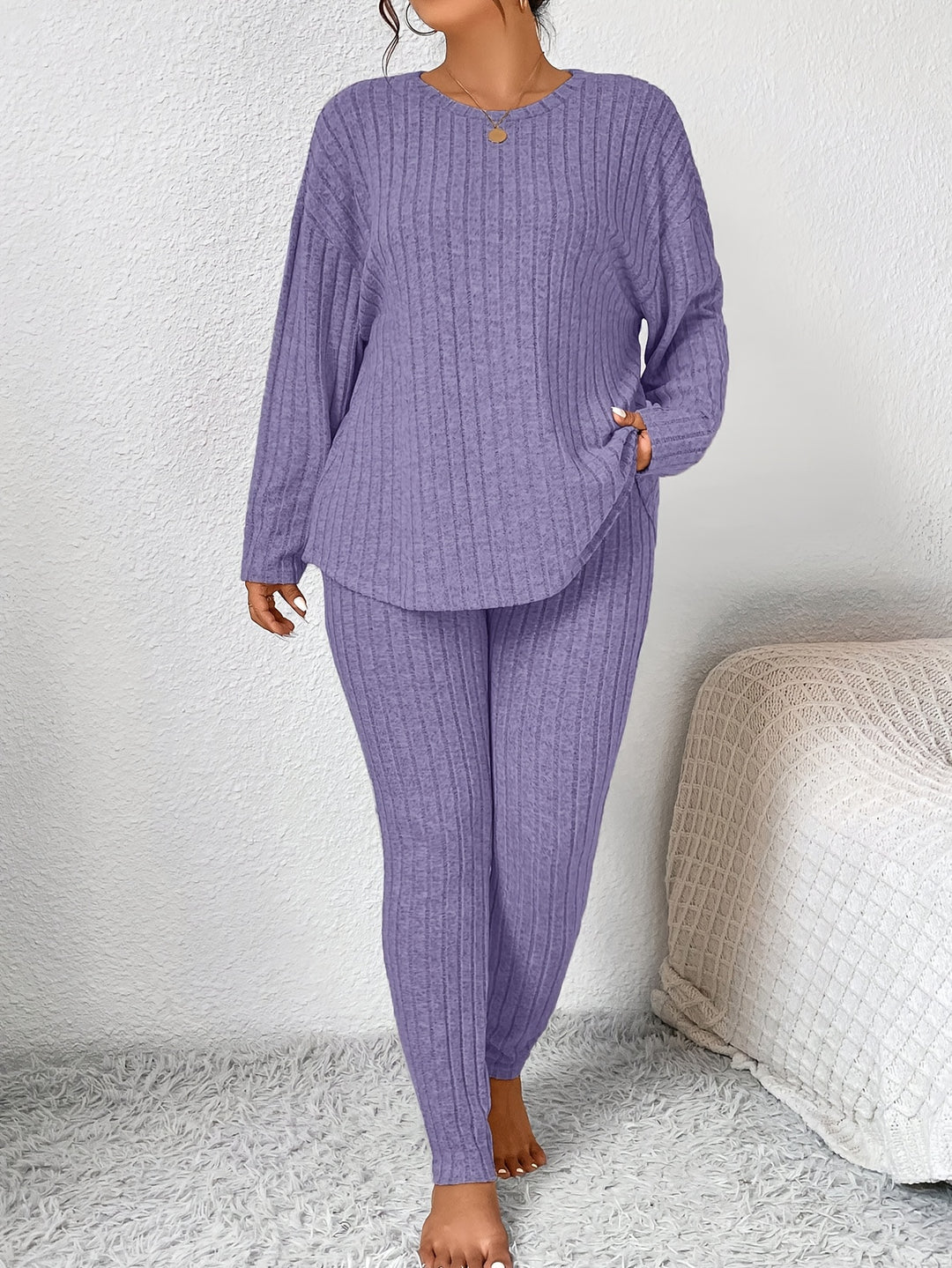 Marlowe | Ribbed Lounge Two-Piece Set