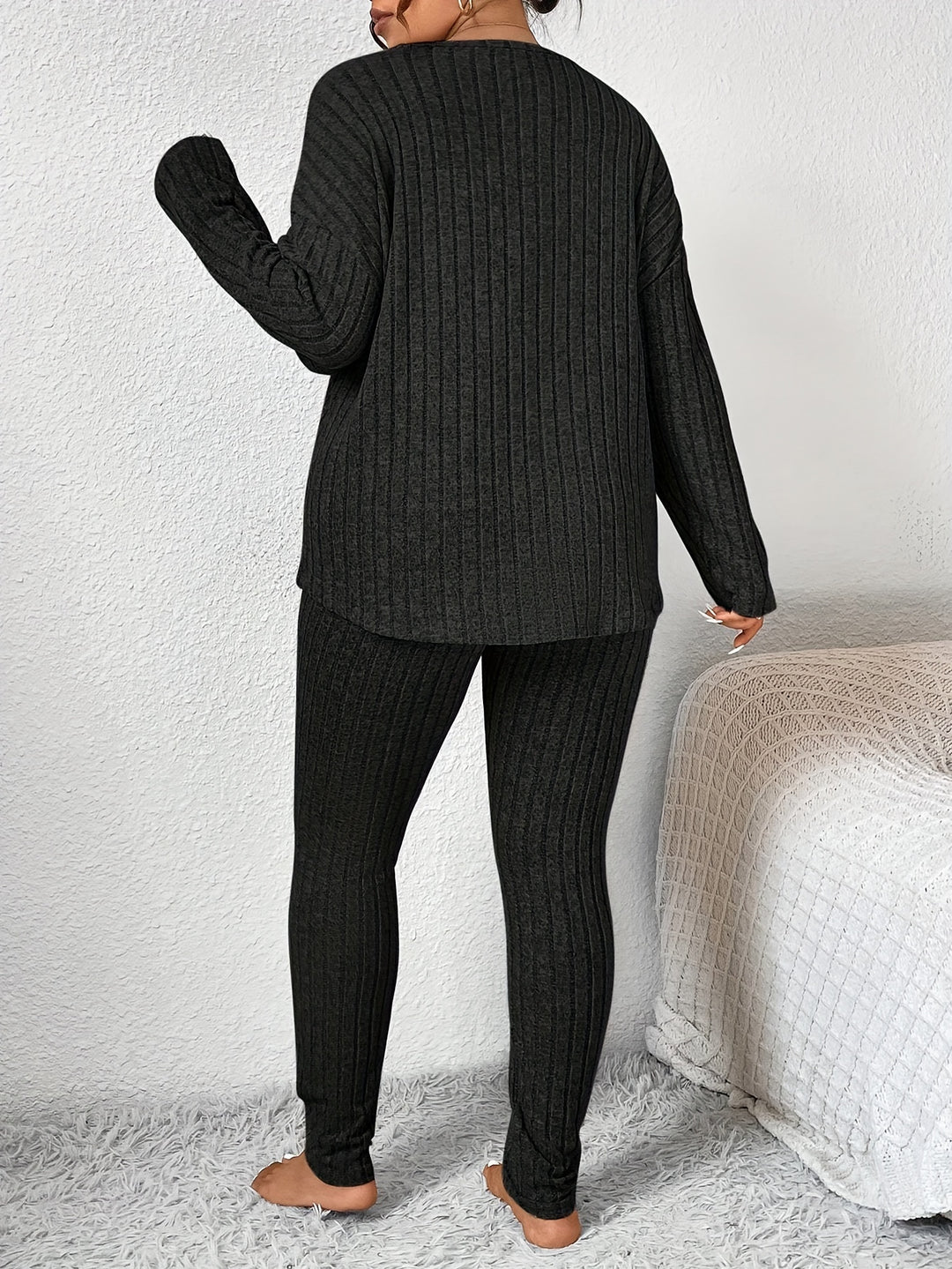 Marlowe | Ribbed Lounge Two-Piece Set