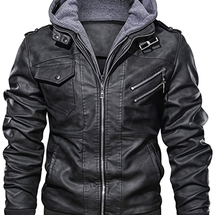 Beckett | Hooded Moto Jacket