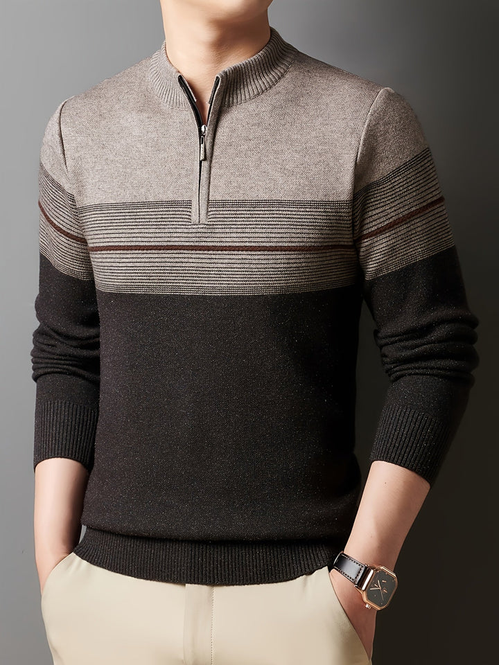 Gregory | Refined Half-Zip Sweater