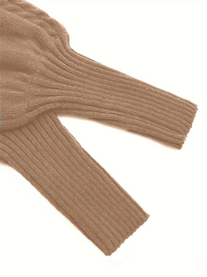 Diane | Textured Half-Collar Sweater