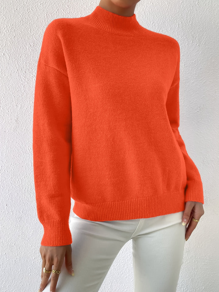 Lucille | Cozy Mock Neck Sweater