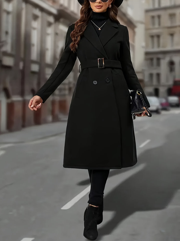 Genevra | Double-Breasted Longline Coat