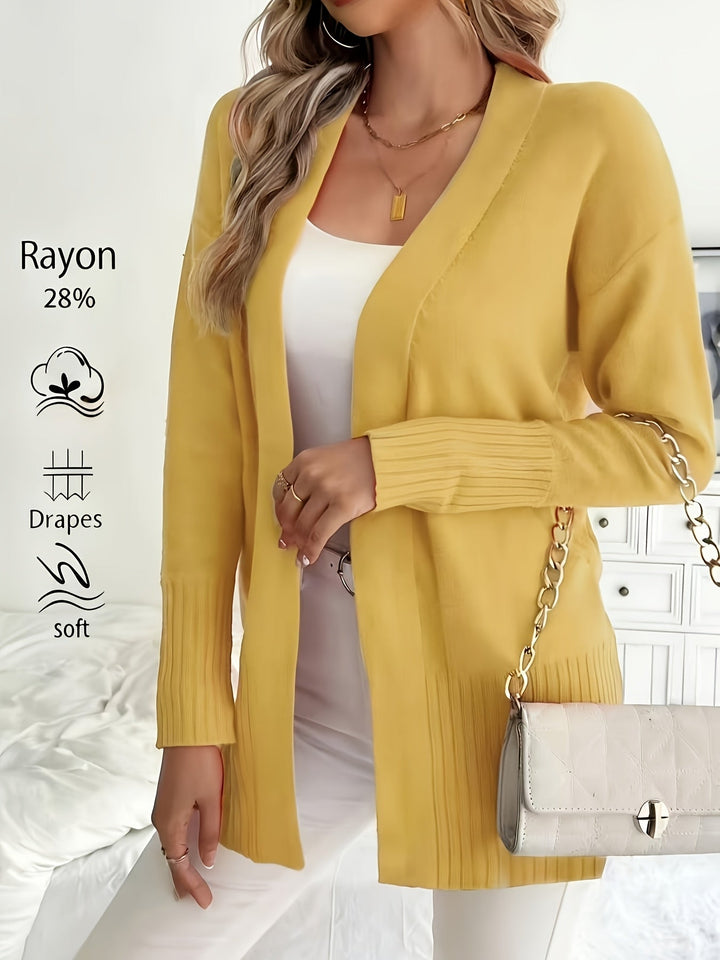 Miriam | Open-Front Draped Cardigan