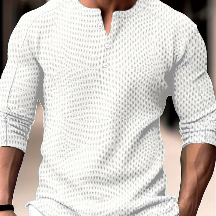 Theodore | Textured Henley Shirt