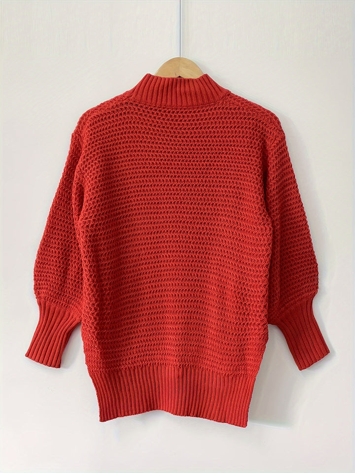 Imogen | High-Neck Textured Sweater