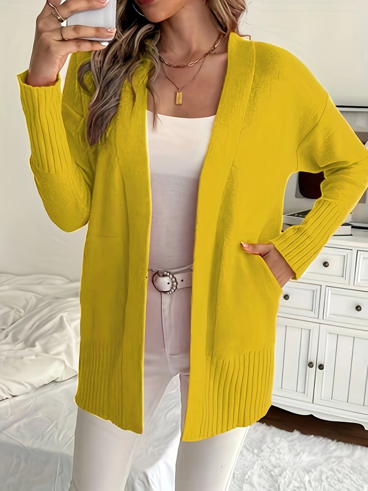 Miriam | Open-Front Draped Cardigan