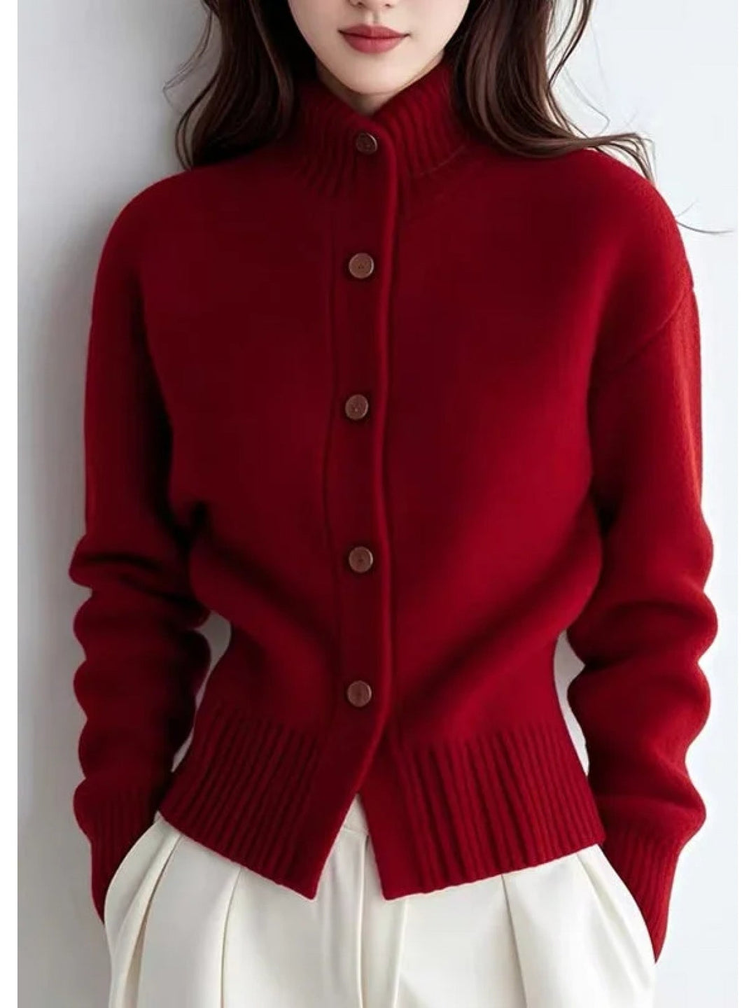 Juliana | Refined High-Neck Cardigan