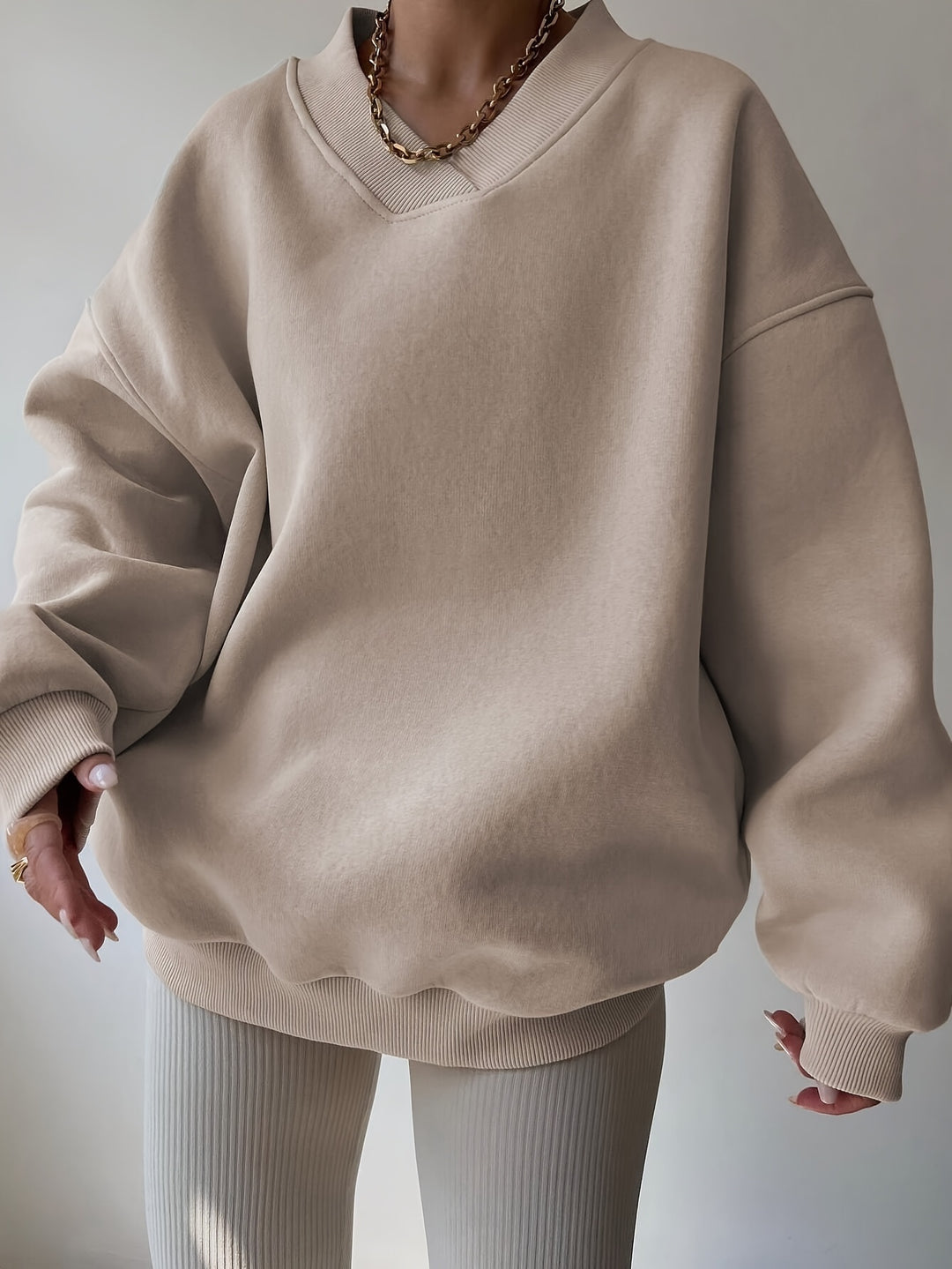 Delphi | Relaxed Split-Neck Sweatshirt