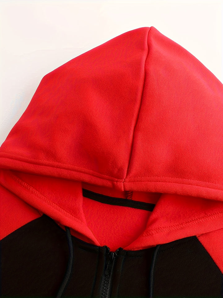 Bexley | Colour Block Zip-Up Hooded Jacket