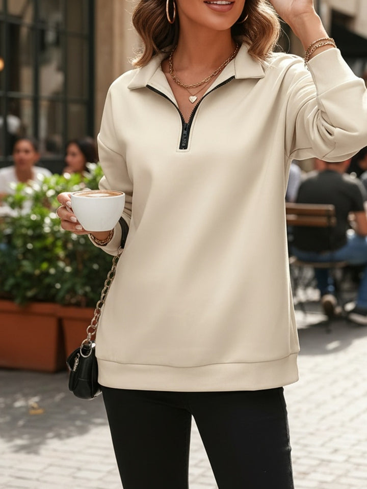 Louisa | Relaxed Half-Zip Pullover