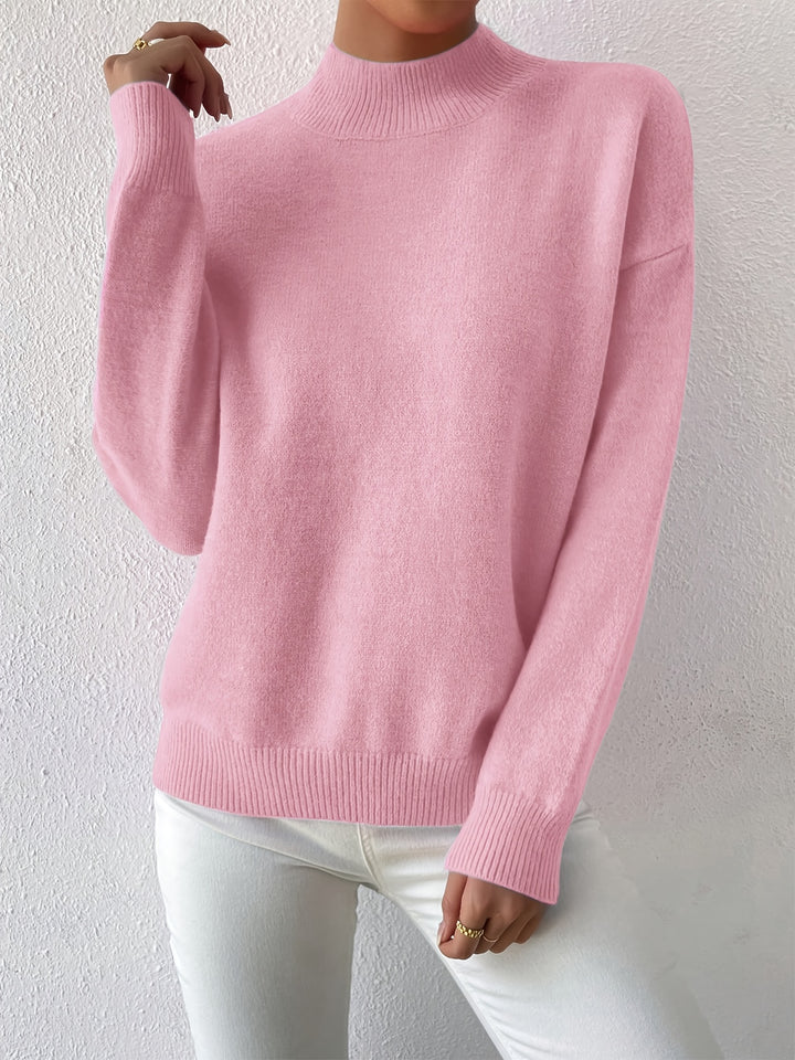 Lucille | Cozy Mock Neck Sweater