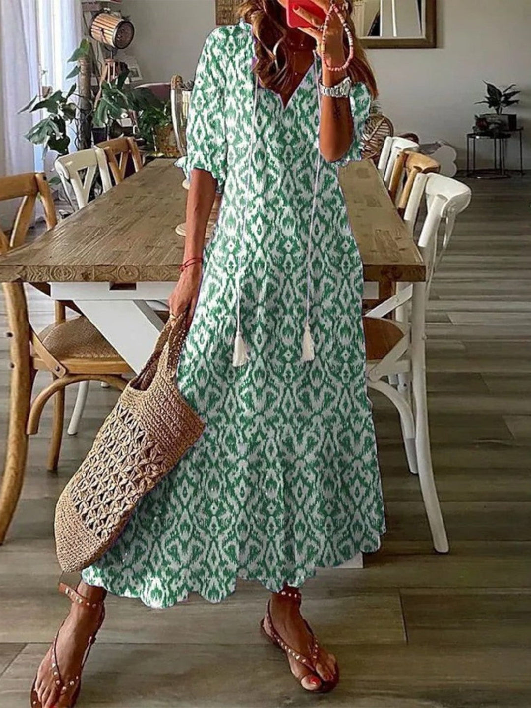 Avery | Boho V-Neck Summer Dress