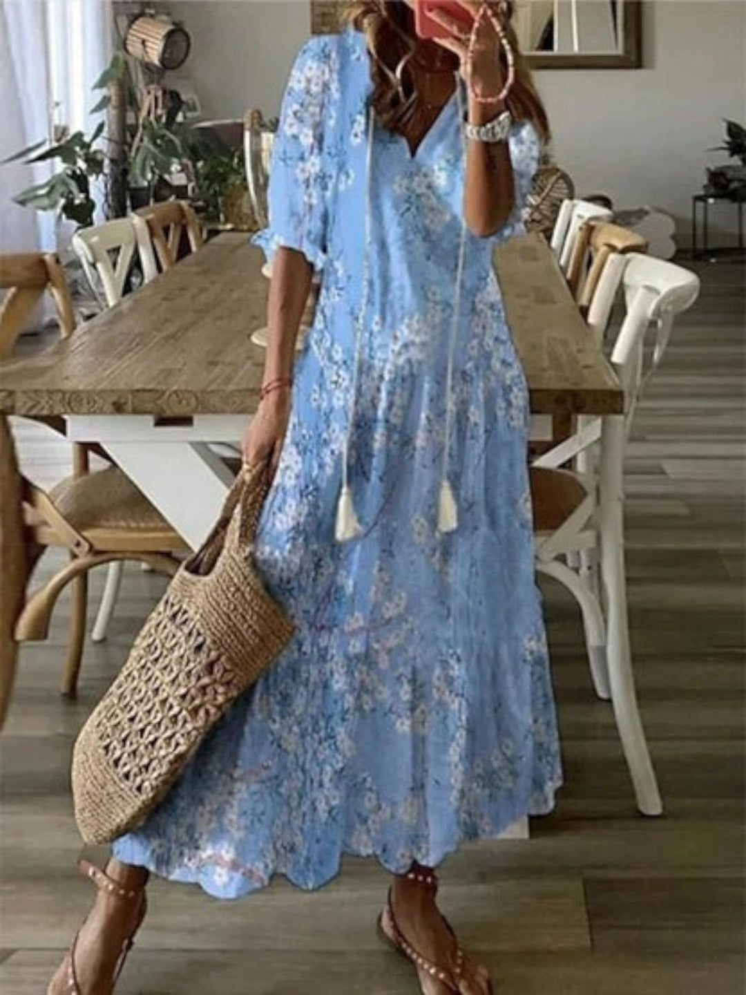 Avery | Boho V-Neck Summer Dress