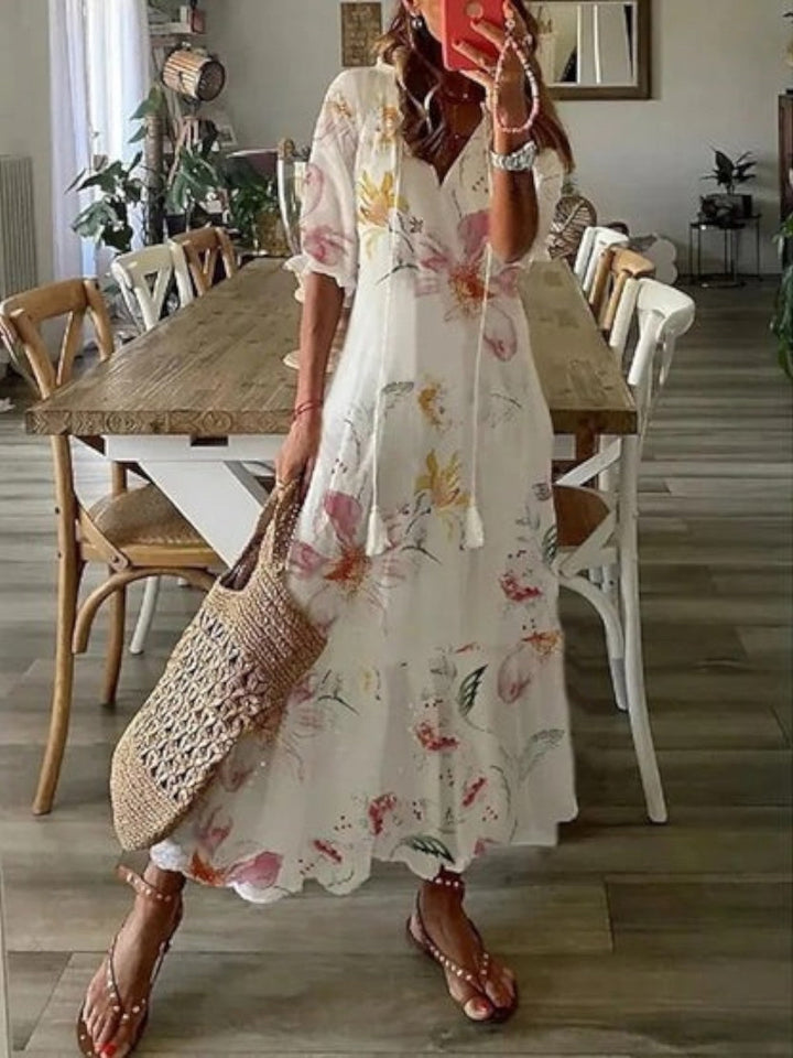 Avery | Boho V-Neck Summer Dress