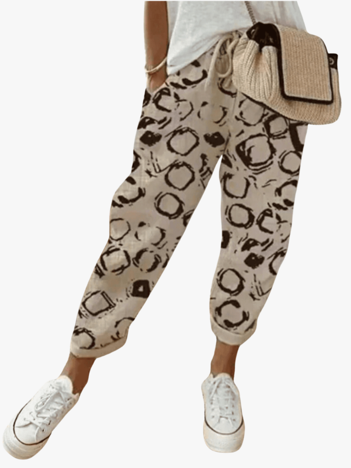 Leonora | Casual Everyday Printed Lace Pants