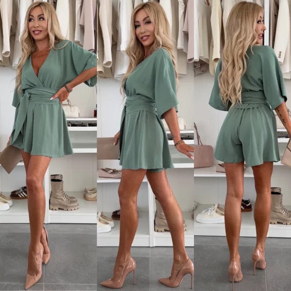 Stella | Stylish Short Sleeve Wrap Mini Dress