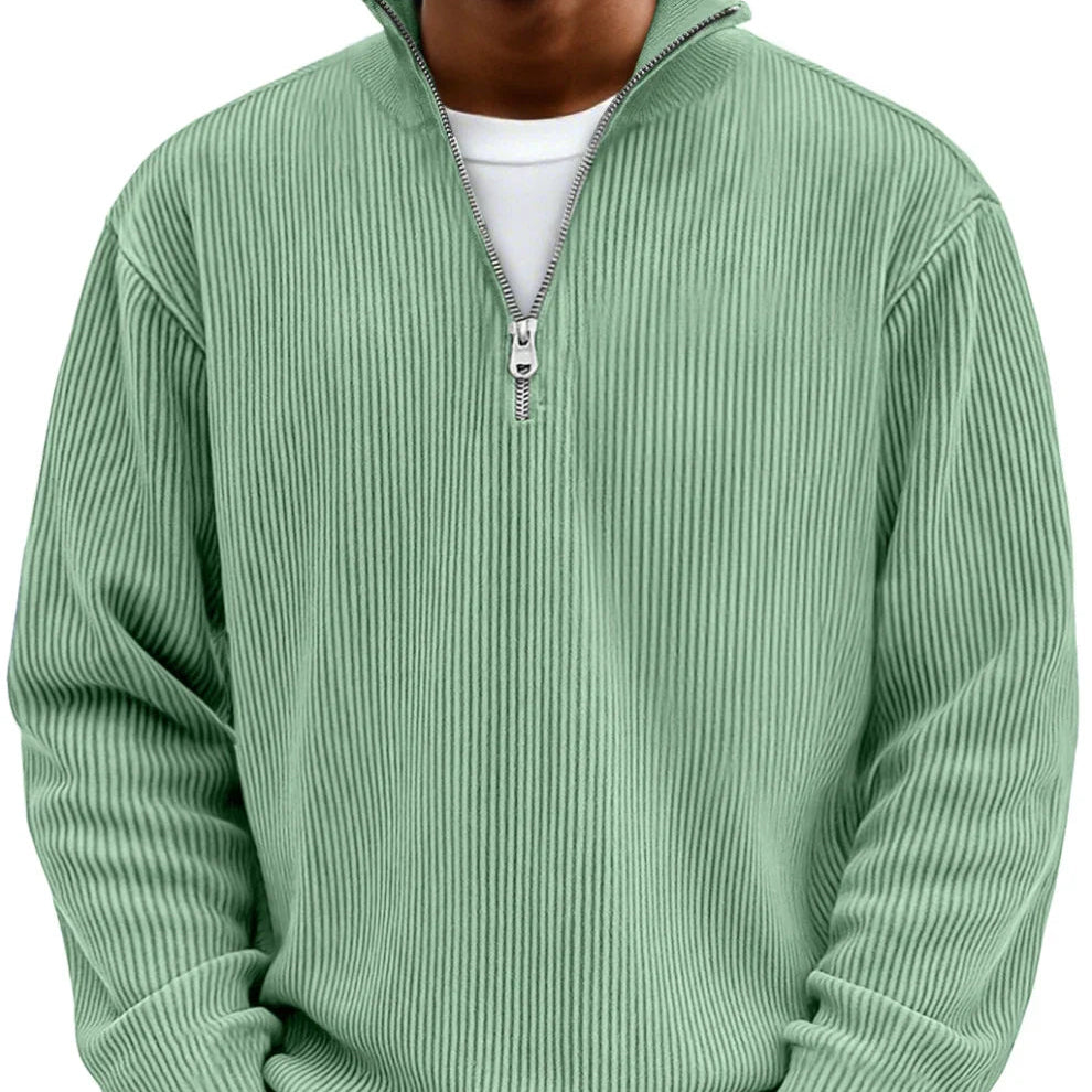 Harlan | Stylish Zipper High Neck Sweater