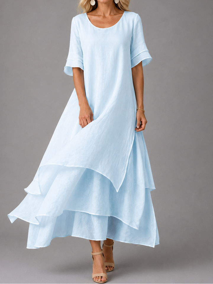 Rosemary | Flowing Layered Maxi Dress