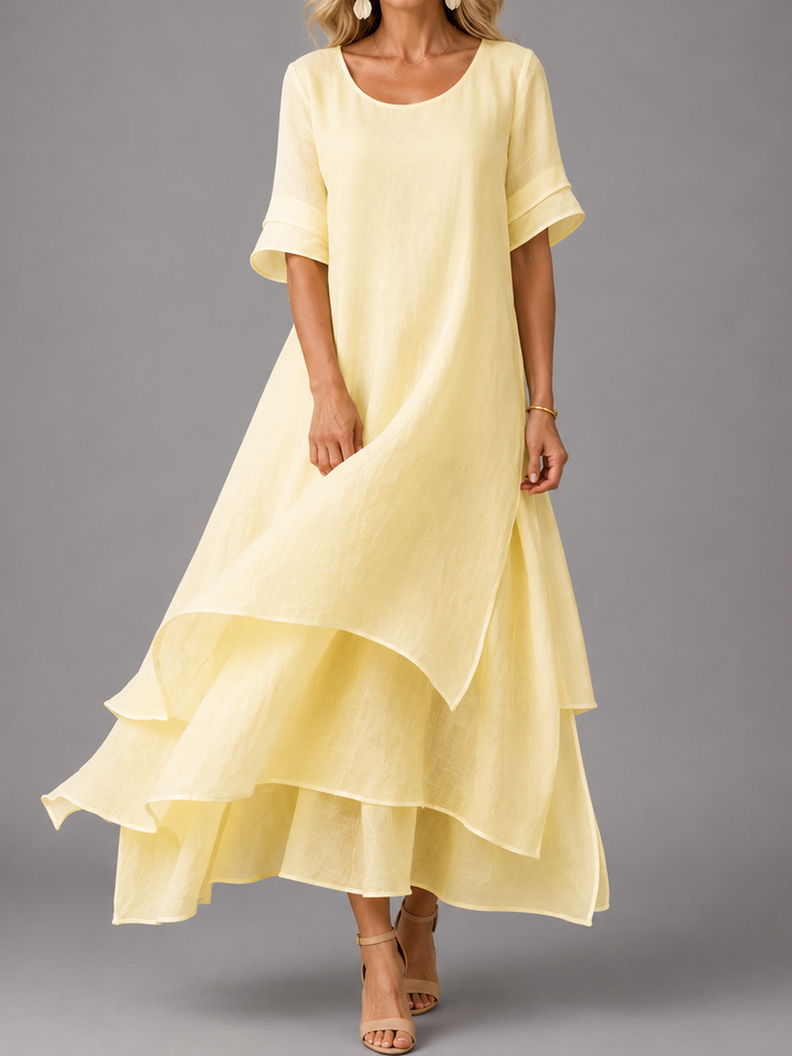 Rosemary | Flowing Layered Maxi Dress