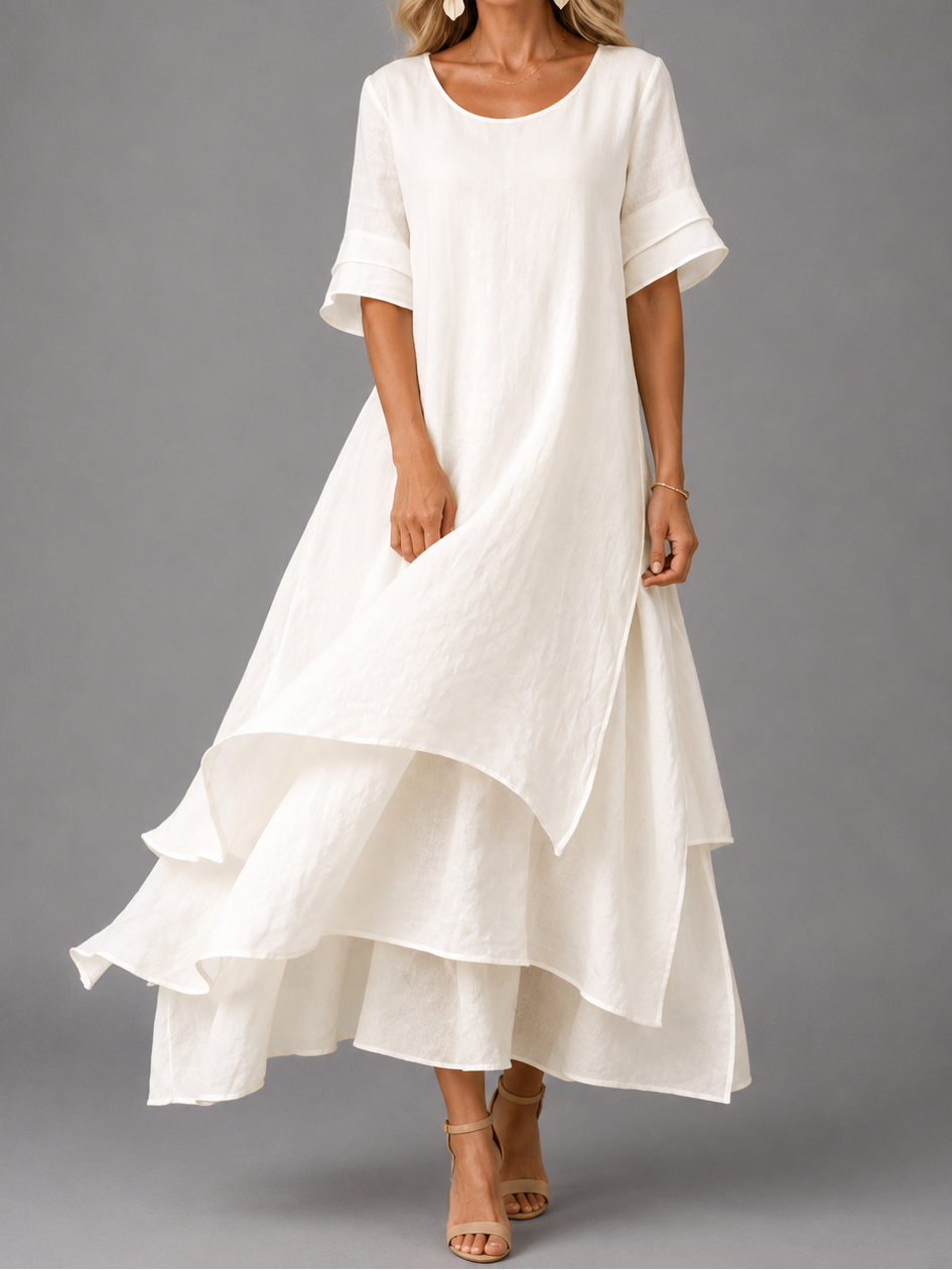 Rosemary | Flowing Layered Maxi Dress