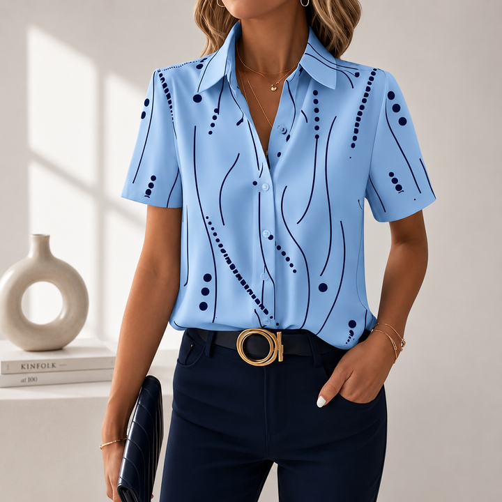 Eloise | Abstract-Print Blouse