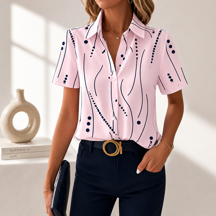 Eloise | Abstract-Print Blouse