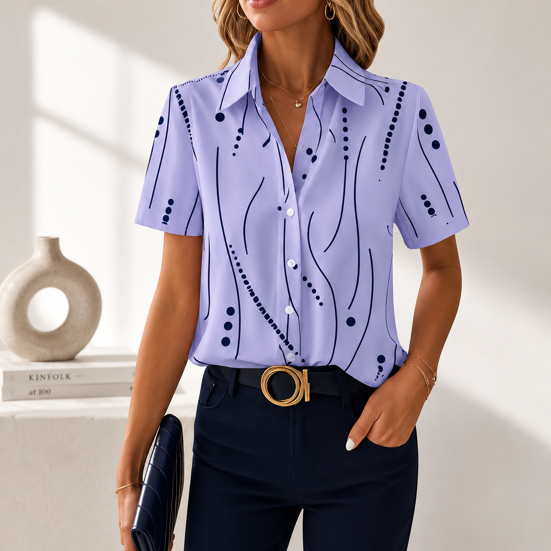 Eloise | Abstract-Print Blouse