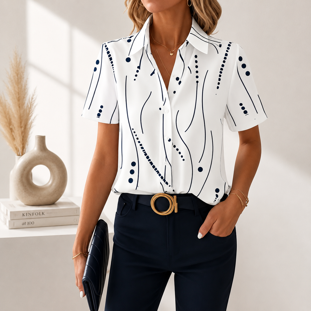 Eloise | Abstract-Print Blouse