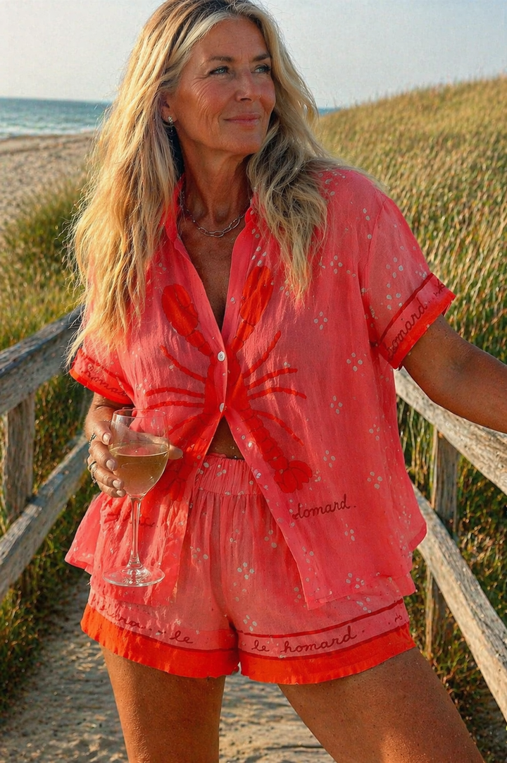Elena | Printed Summer Two-Piece Set