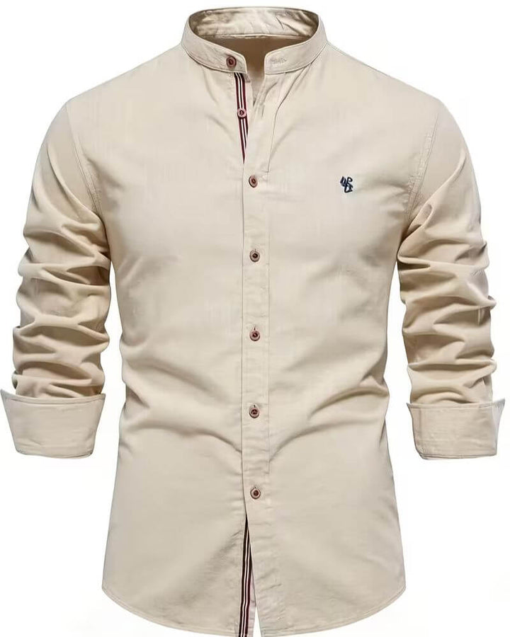 Jarvis | Stand Up Collar Long Sleeve Shirt