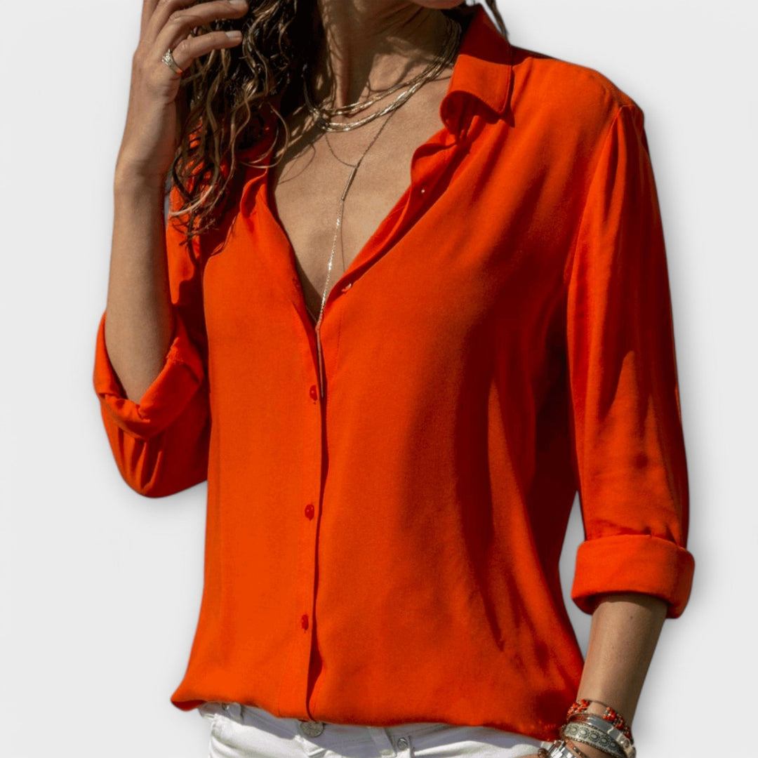 Lorna | Relaxed Button-Up Blouse