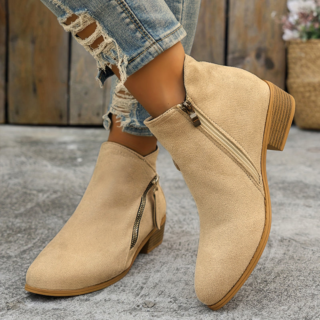 Joanna | Elegant Comfortable Zipper Shoes