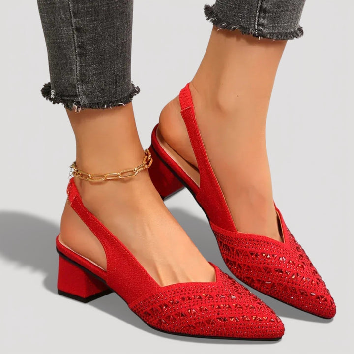 Delphine | Sparkling Slingback Pumps