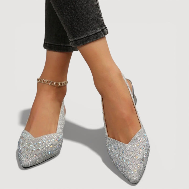Delphine | Sparkling Slingback Pumps