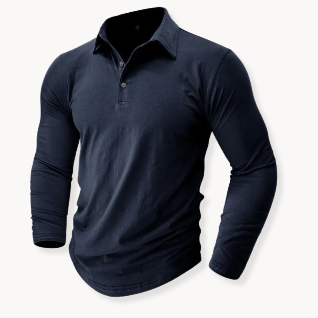 Dalton | Casual Long Sleeve Collared Polo