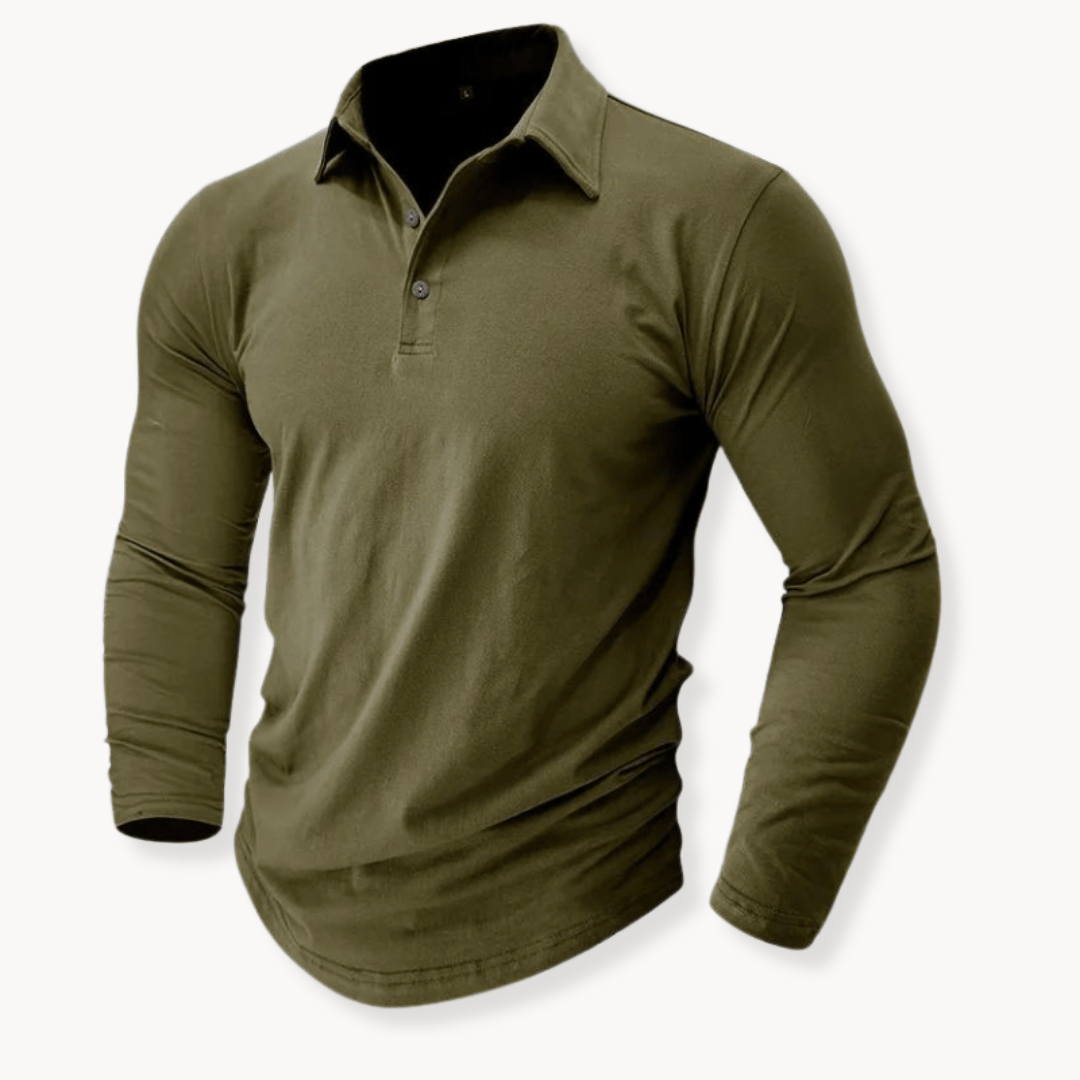 Dalton | Casual Long Sleeve Collared Polo