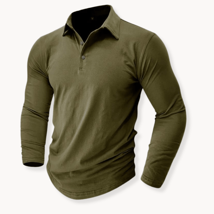 Dalton | Casual Long Sleeve Collared Polo