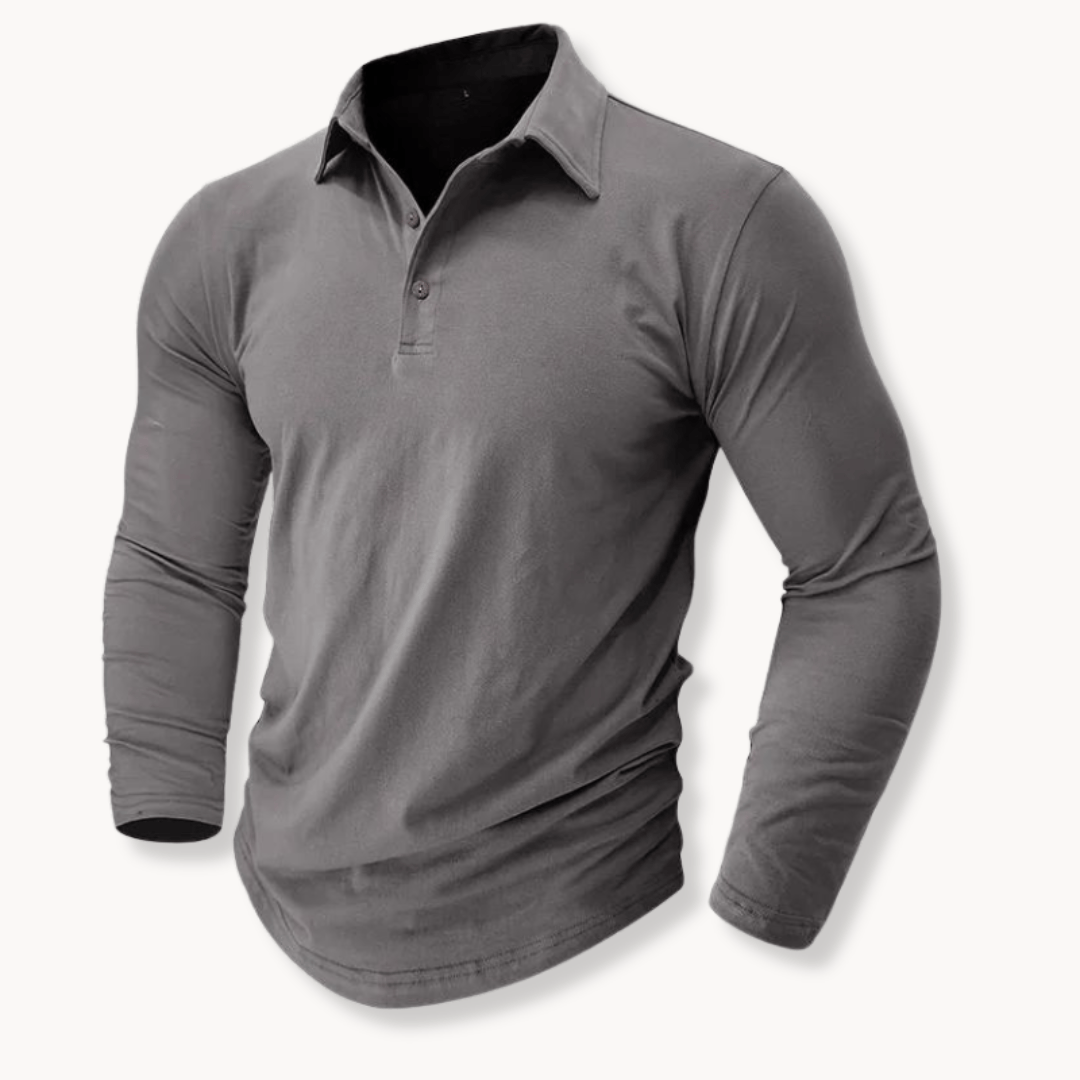 Dalton | Casual Long Sleeve Collared Polo