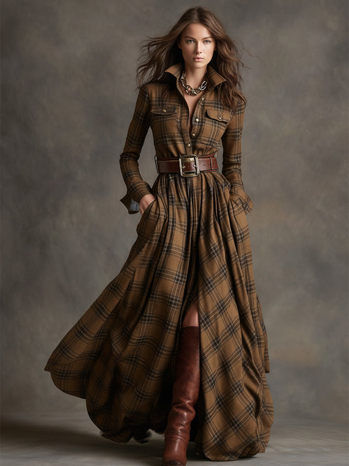 Lauren | Classic Belted Button-Up Shirt Dress