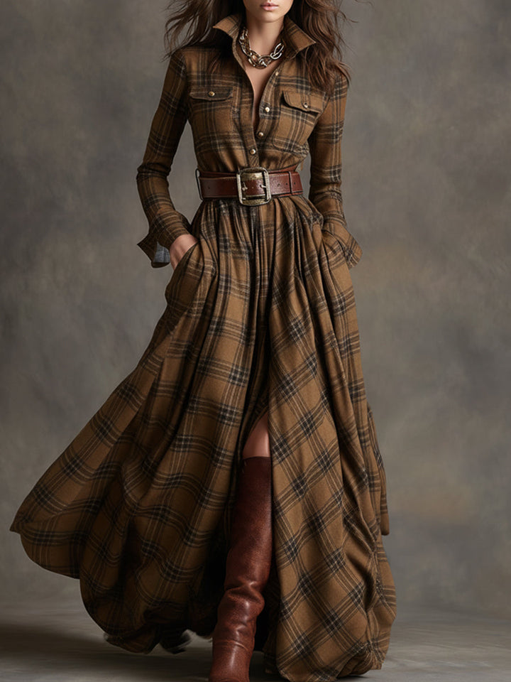 Lauren | Classic Belted Button-Up Shirt Dress