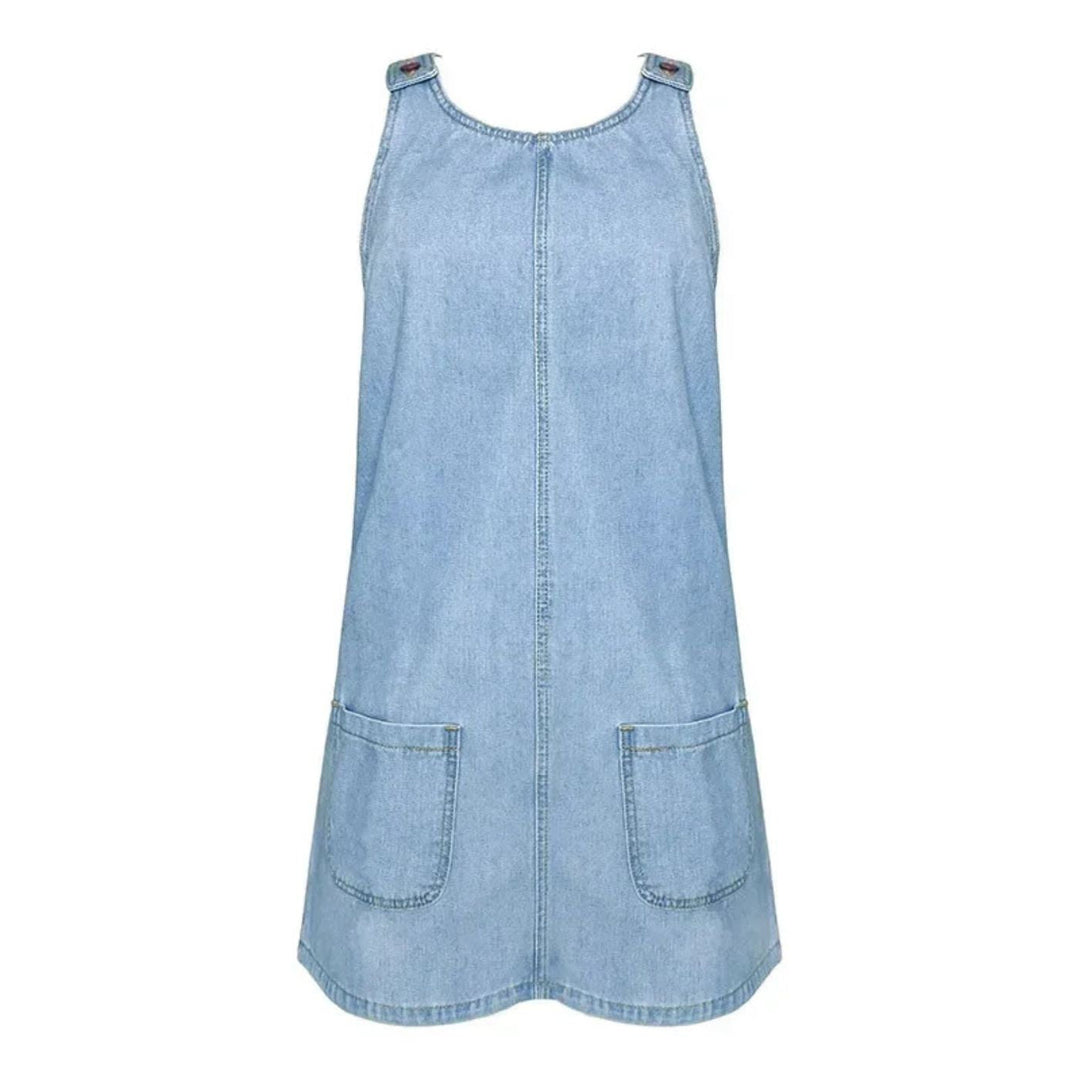 Deby | Comfortable Sleeveless Denim Dress