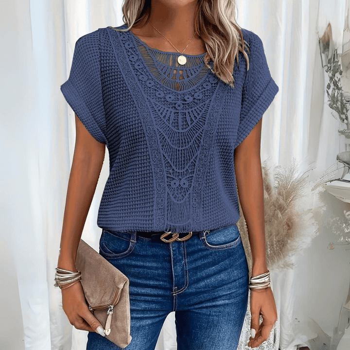 Judith | Vintage Lace Detail Top