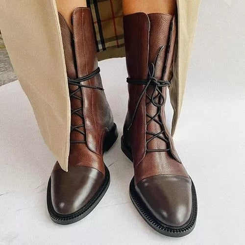 Evelyn | Classic Lace-Up Ankle Boots