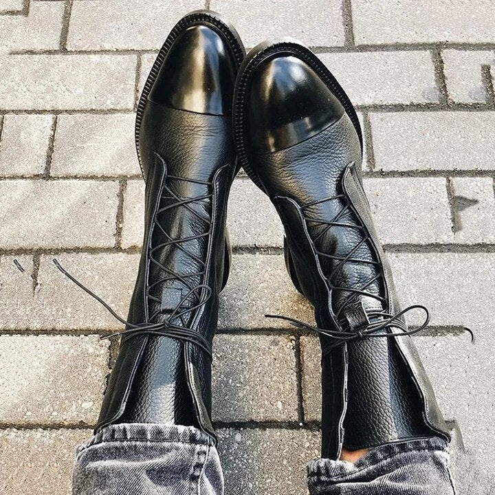 Evelyn | Classic Lace-Up Ankle Boots