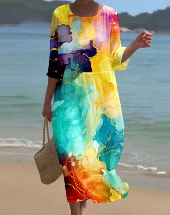 Marigold | Vibrant Floral Dress
